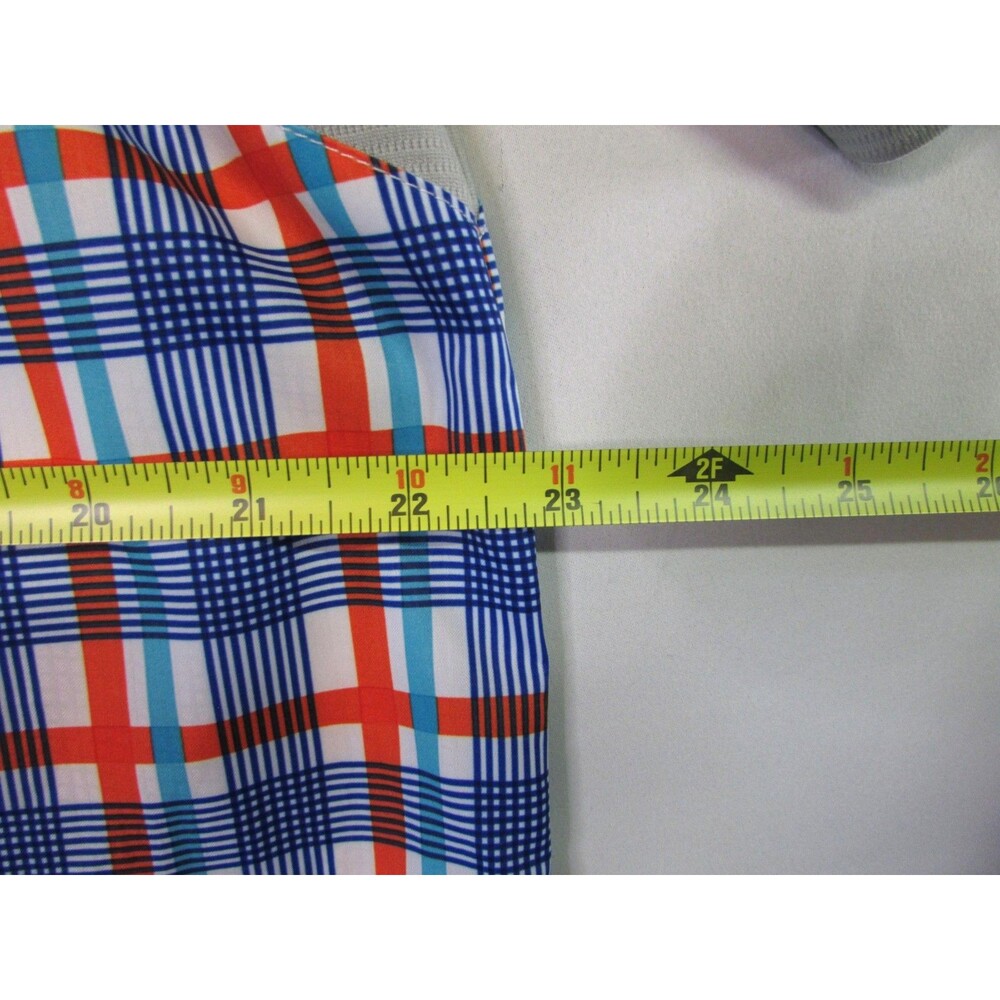 Reel Legends Shirt Mens Medium Blue Plaid Mariner II Fishing Performance Vented - Picture 12 of 13